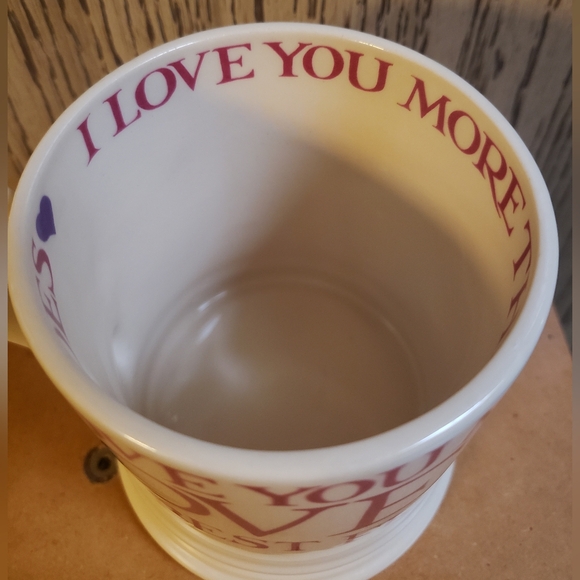 Emma Bridgewater 1/2 Pint Mug I LOVE YOU MORE THAN SHOES LOVE KISSES BEST FRIEND - Picture 10 of 12